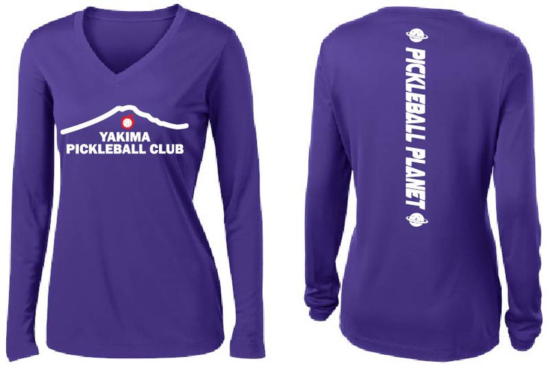Ladies Long Sleeve V-Neck Performance Shirt 'Yakima PC'