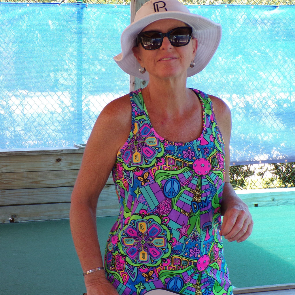 Pickleball Bella Racerback Tee
